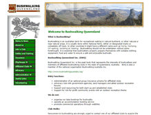Tablet Screenshot of bushwalkingqueensland.org.au